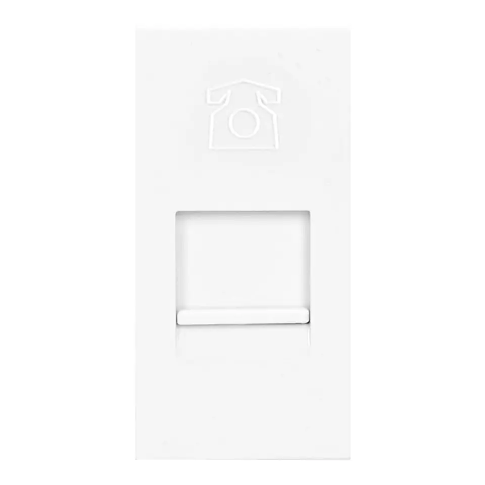 ⁨NOEN RJ11, modular socket 22,5x45mm telephone RJ11, white⁩ at Wasserman.eu