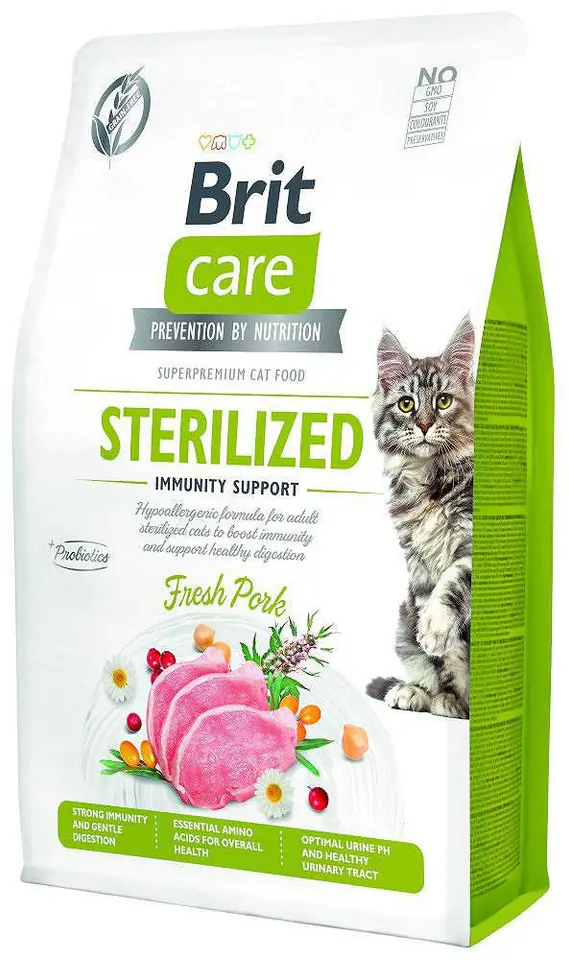 ⁨BRIT Care Grain-Free Sterilized Immunity - dry cat food - 7 kg⁩ at Wasserman.eu
