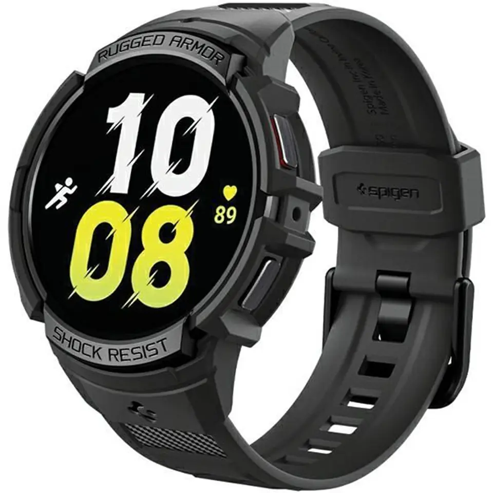 ⁨Spigen Rugged Armor Pro Samsung Watch 6 40mm czarny/black ACS06501⁩ w sklepie Wasserman.eu