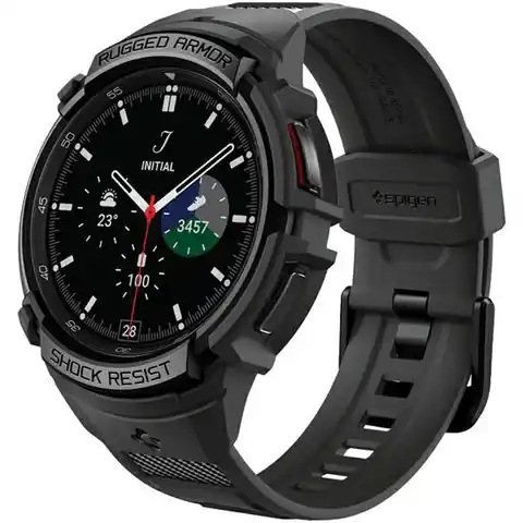 ⁨Spigen Rugged Armor Pro Samsung Watch 6 Classic 47mm czarny/black ACS06488⁩ w sklepie Wasserman.eu