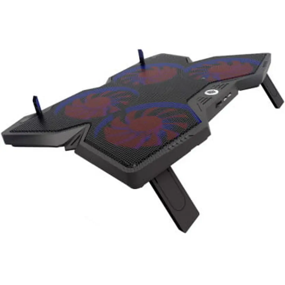 Podstawka chłodząca pod laptopa GAMEPRO TORNADO podświetlenie 4xwentylator czarna (CP575) w sklepie Wasserman.eu