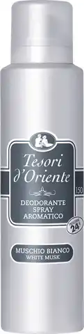 ⁨TESORI D`ORIENTE Aromatyczny Dezodorant w sprayu  - Muschio Bianco 150ml⁩ w sklepie Wasserman.eu