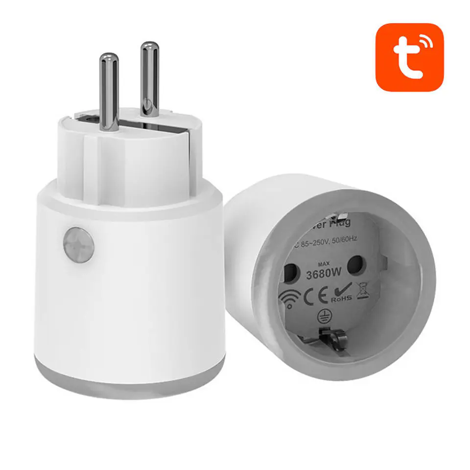 ⁨Inteligentne Gniazdko NEO NAS-WR10W 16A, WiFi TUYA⁩ w sklepie Wasserman.eu