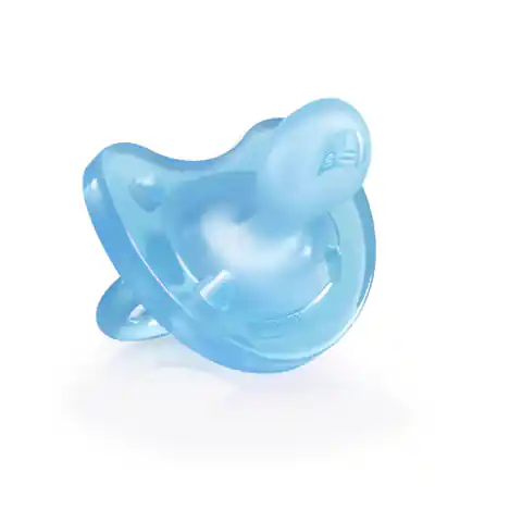 ⁨Chicco PhysioForma Soother Silicone Soother Soft 0-6m Light Blue 1pc⁩ at Wasserman.eu