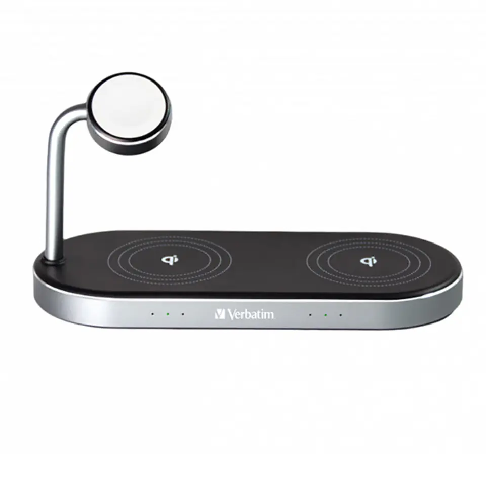 ⁨Verbatim WCS-03 3in1 Qi MFi Dual Wireless Apple Charger retail⁩ at Wasserman.eu