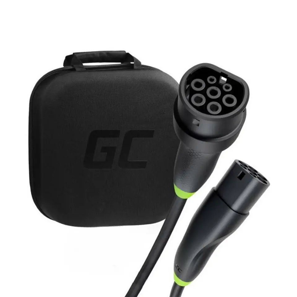 ⁨Green Cell EVKABGC01 electric vehicle charging cable Black Type 2 3 5 m⁩ at Wasserman.eu