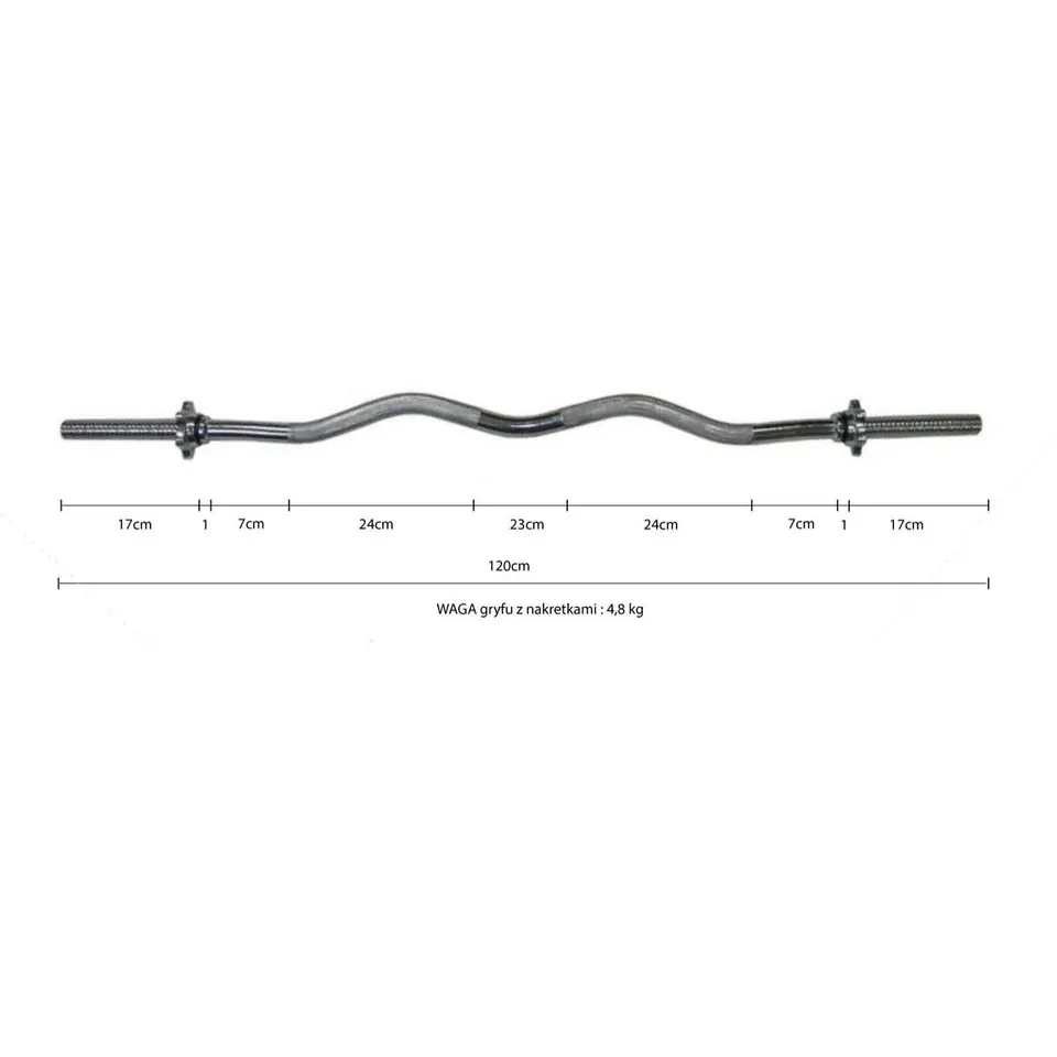 ⁨GRYF LEKKO ŁAMANY 120 CM ENERO FIT fi25,4⁩ w sklepie Wasserman.eu