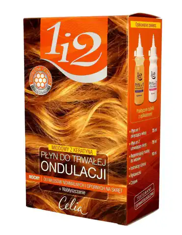 ⁨Celia For hair 1i2 Perm liquid Honey with keratin - strong 1op.⁩ at Wasserman.eu