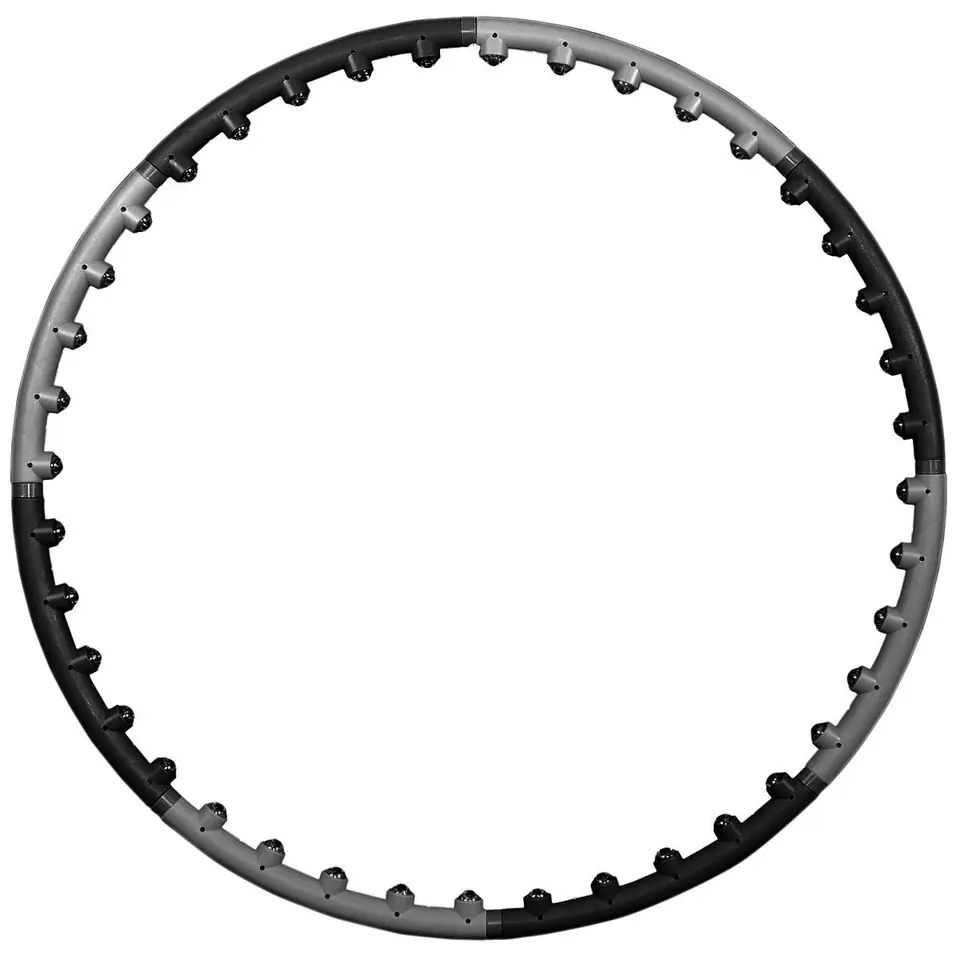HULA HOP Z MASAŻEM 98CM CZARNO - SZARY EB FIT w sklepie Wasserman.eu