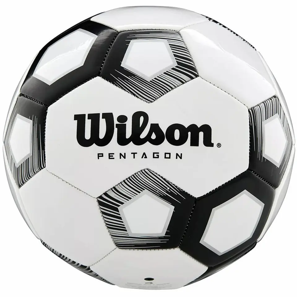 ⁨Piłka Wilson Pentagon Soccer Ball WTE8527XB (kolor Biały, rozmiar 3)⁩ w sklepie Wasserman.eu