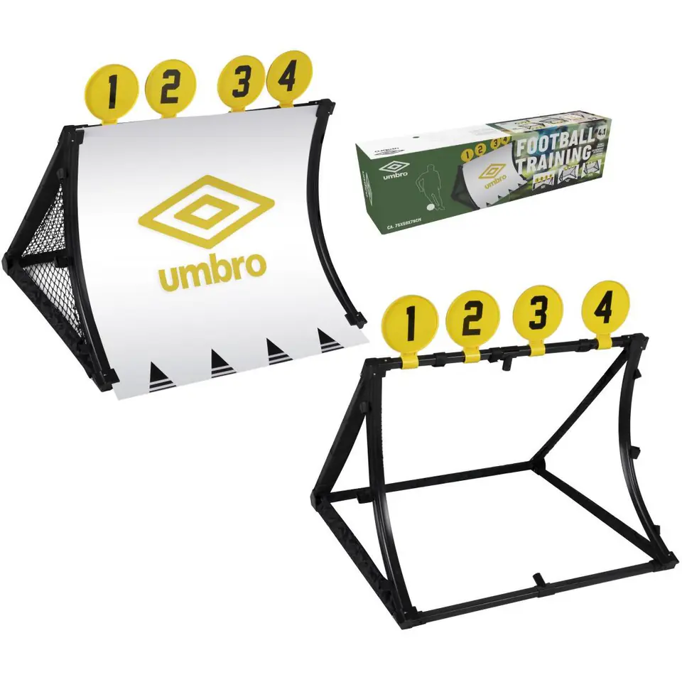 ⁨RAMA TRENINGOWA REBOUNDER BRAMKA DO PIŁKI NOŻNEJ 4W1 75x78x58CM UMBRO⁩ w sklepie Wasserman.eu