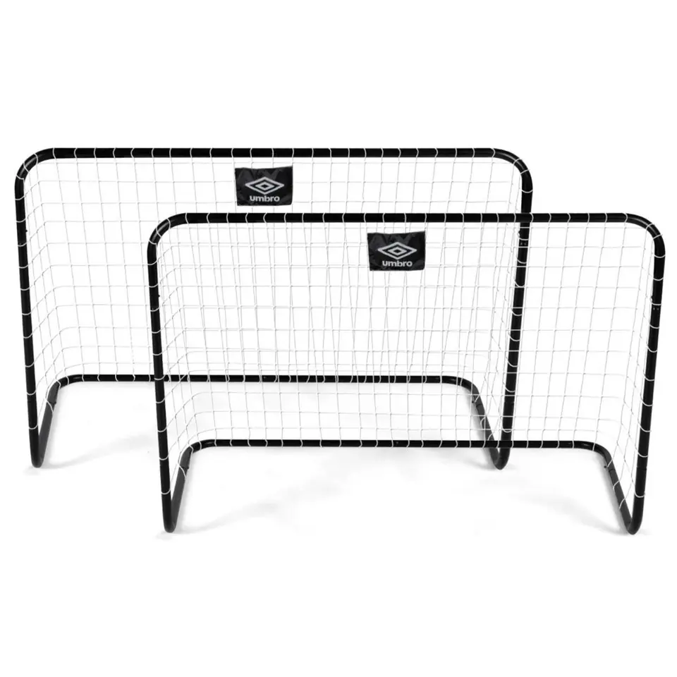 ⁨ZESTAW 2 BRAMEK DO PIŁKI NOŻNEJ Z SIATKĄ 78x56x45CM UMBRO⁩ w sklepie Wasserman.eu