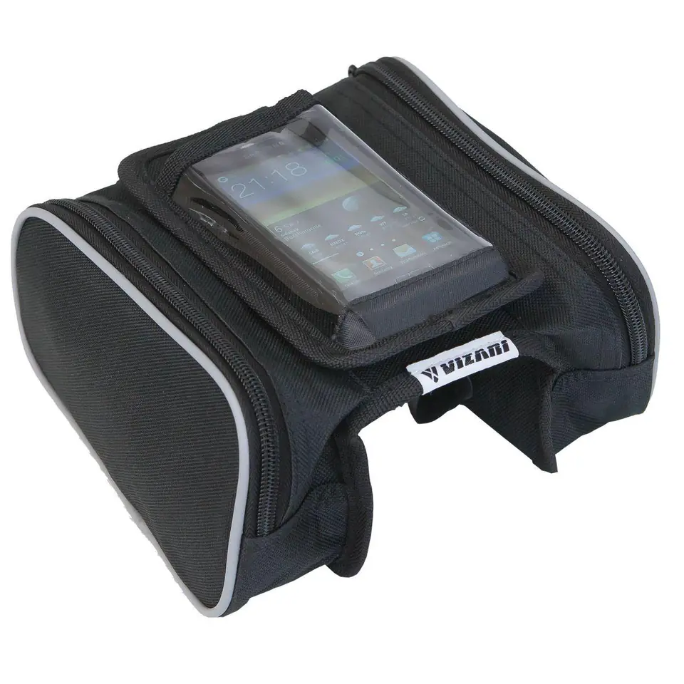 ⁨SAKWA TORBA ROWEROWA NA RAMĘ Z ETUI NA TELEFON  K-076⁩ w sklepie Wasserman.eu