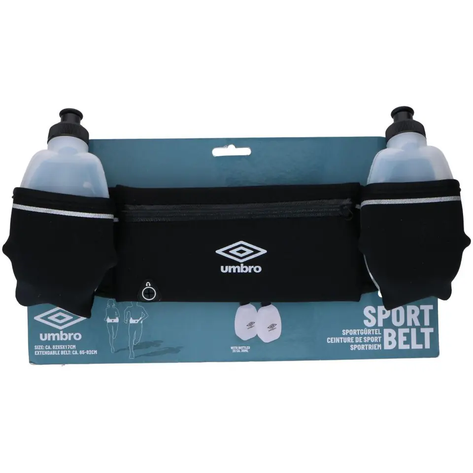 PAS BIODROWY Z BIDONAMI DO BIEGANIA 2x300ML UMBRO w sklepie Wasserman.eu