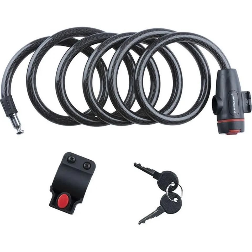 ⁨ZAPIĘCIE ROWEROWE DUNLOP SPIRALNE NA KLUCZ 1.2x180CM⁩ w sklepie Wasserman.eu