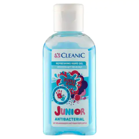 ⁨Cleanic Junior Odświeżający Żel do rąk antybakteryjny Bubble Gum 50ml⁩ w sklepie Wasserman.eu