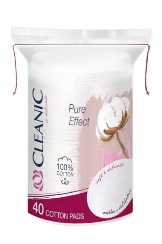 ⁨Cleanic Cosmetic Pads Pure Effect oval 1op.-40pcs⁩ at Wasserman.eu