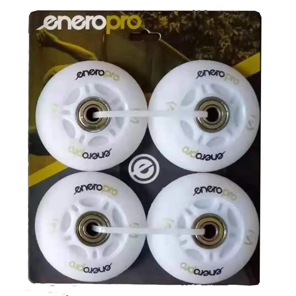 ⁨KÓŁKA DO ROLEK ENERO PRO PU 64 MM 4 SZT Z ŁOŻYSKAMI ABEC 7 LED⁩ w sklepie Wasserman.eu