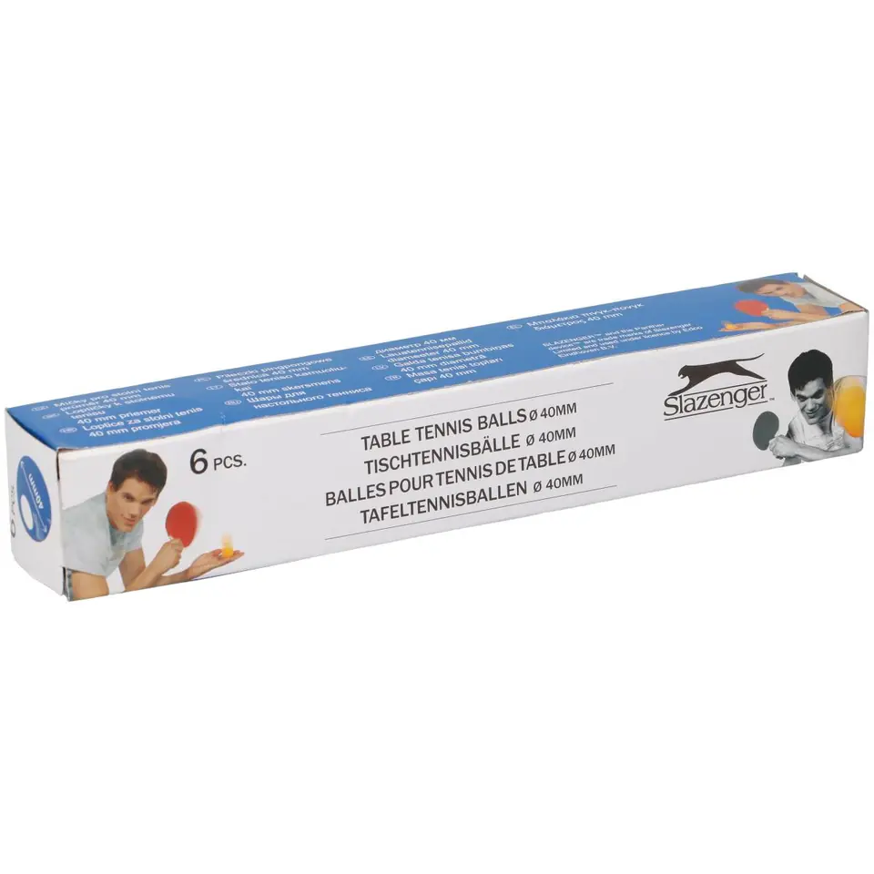 ⁨PIŁECZKI DO TENISA STOŁOWEGO SLAZENGER BIAŁE 6SZT⁩ w sklepie Wasserman.eu