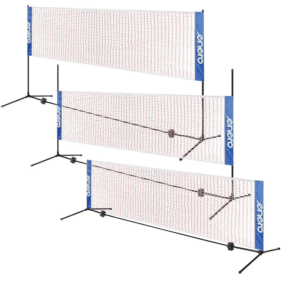 ⁨ZESTAW REGULOWANY DO BADMINTONA TENISA SIATKÓWKI 3W1⁩ w sklepie Wasserman.eu