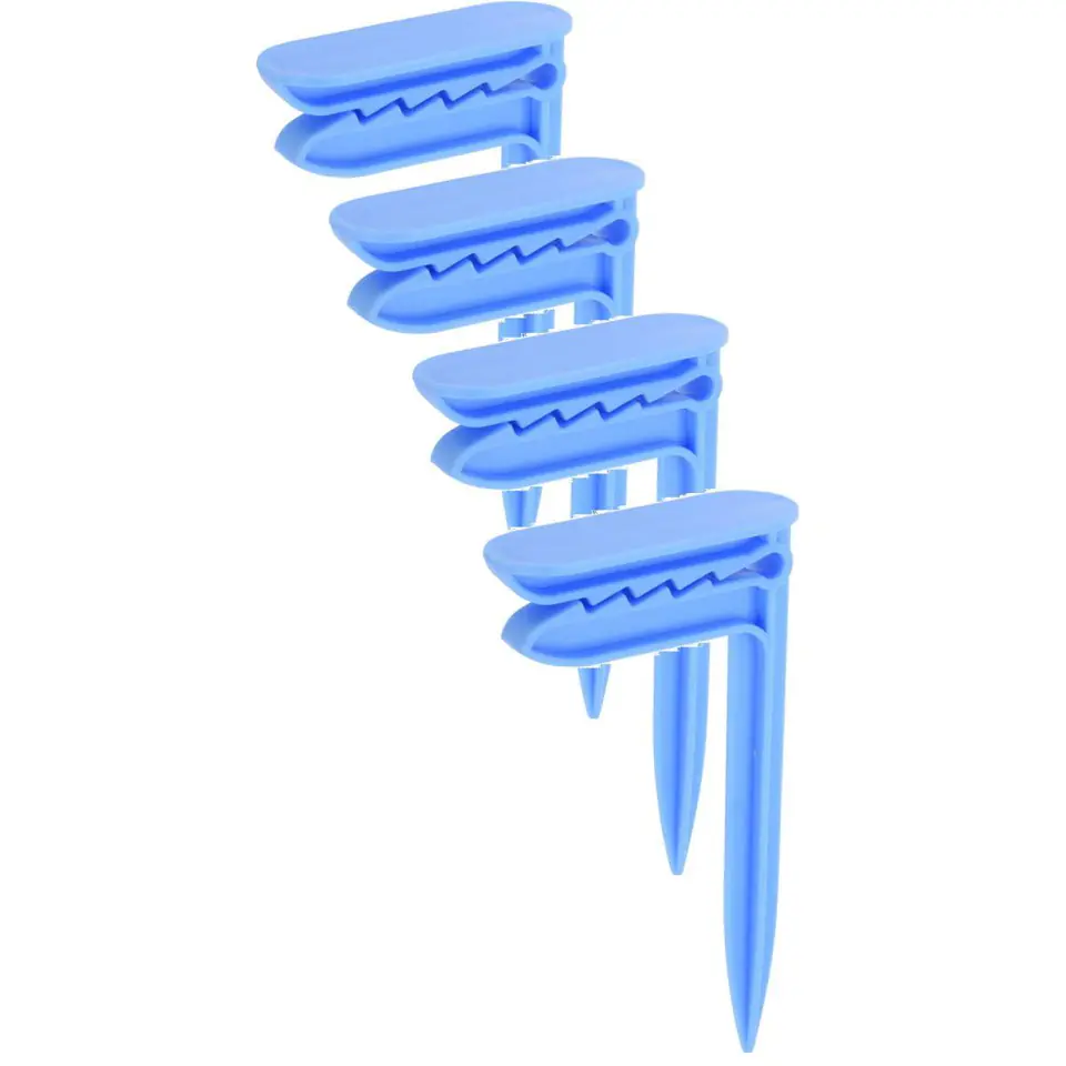 ⁨ŚLEDZIE KLIPSY UCHWYTY DO RĘCZNIKA PLAŻOWEGO KOCA 4 SZT NIEBIESKIE⁩ w sklepie Wasserman.eu