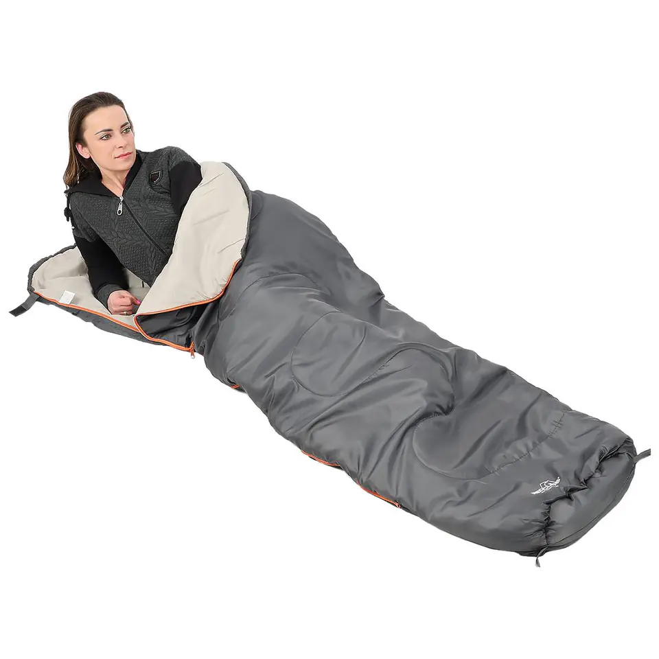 ⁨ŚPIWÓR TURYSTYCZNY MUMIA XXL 230x80/50CM SZARY REDCLIFFS⁩ w sklepie Wasserman.eu