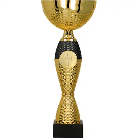 ⁨Puchar metalowy złoto-czarny⁩ w sklepie Wasserman.eu