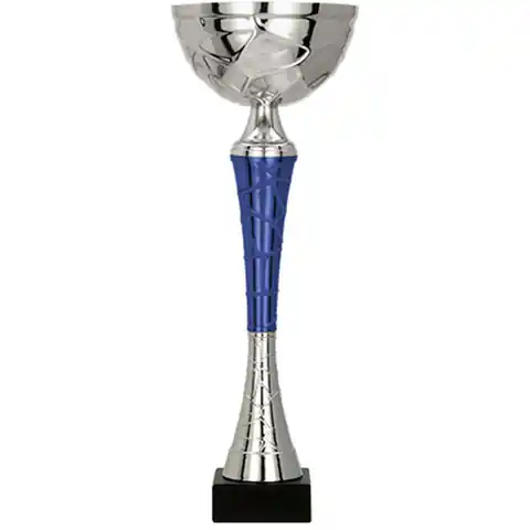 ⁨Puchar metalowy srebrno-niebieski⁩ w sklepie Wasserman.eu