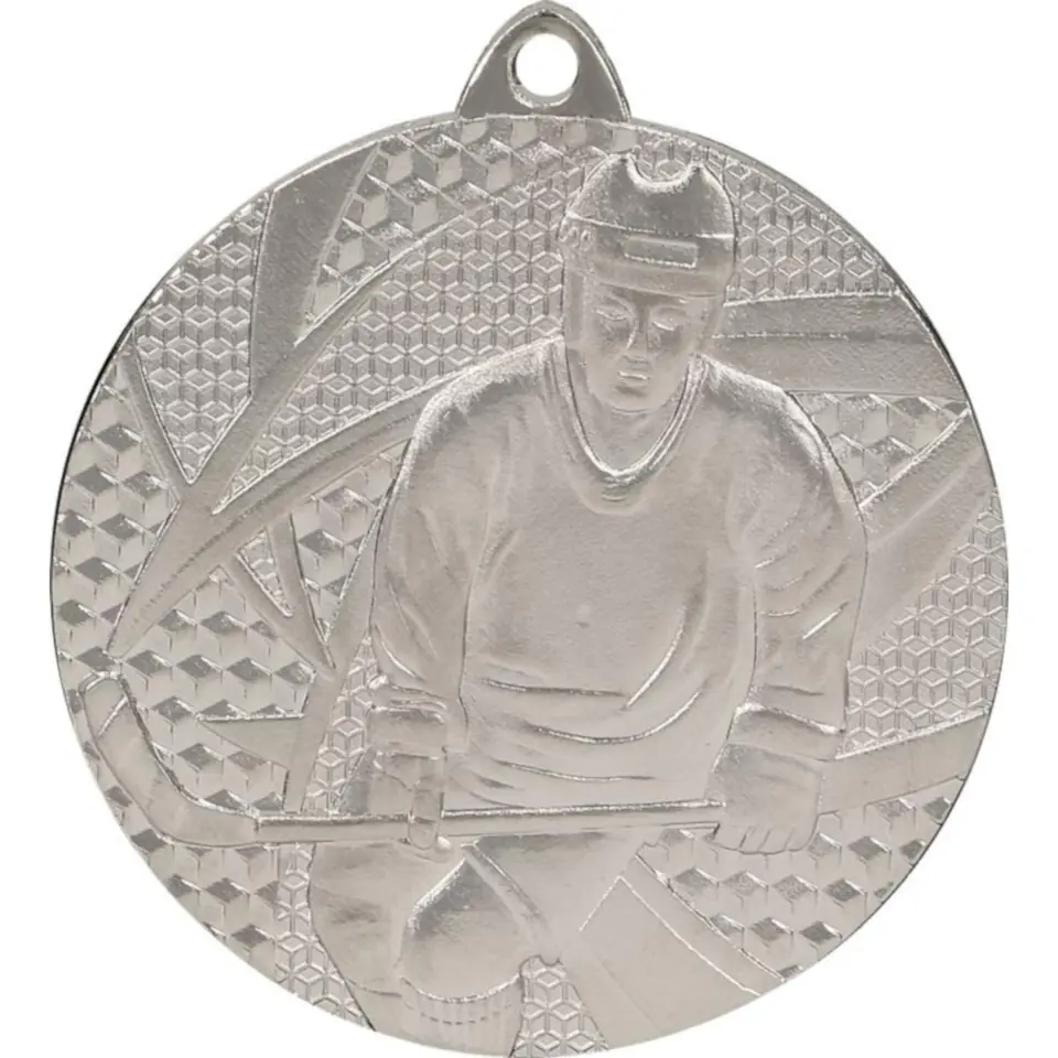 ⁨Medal srebrny- hokej - medal stalowy⁩ w sklepie Wasserman.eu