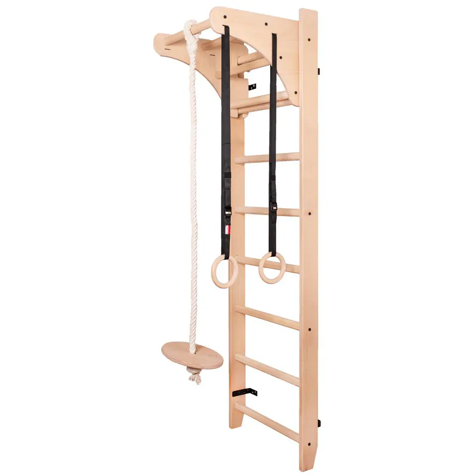 ⁨DRABINKA Z DREWNIANYM DRĄŻKIEM I AKCESORIAMI BENCHK 111+A204⁩ w sklepie Wasserman.eu