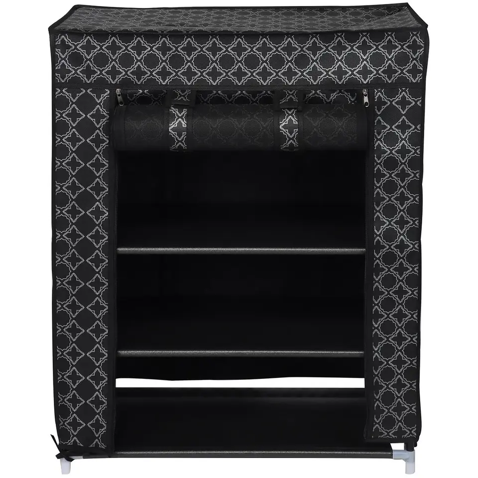 ⁨SZAFA TEKSTYLNA GARDEROBA NA BUTY 58x28x73CM ORNAMENT 45214⁩ w sklepie Wasserman.eu