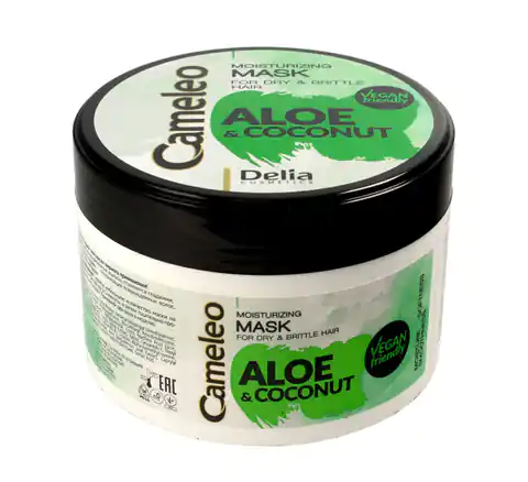 ⁨Delia Cosmetics Cameleo Aloes i Kokos Maska nawilżająca do włosów 200ml⁩ w sklepie Wasserman.eu