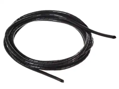 ⁨MCTV-684 B 43132 Masking cover for cables (5*6mm) 3m black spiral⁩ at Wasserman.eu