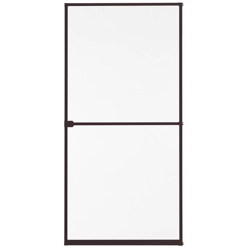 ⁨MOSKITIERA DRZWI ALU 100X215 BRĄZ BASIC PLUS⁩ w sklepie Wasserman.eu