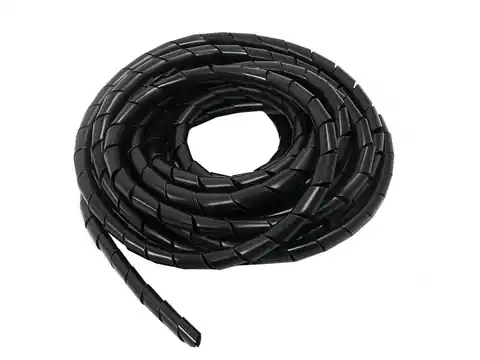 ⁨MCTV-685 B 43133 Masking cover for cables (8.7*10mm) 3m black spiral⁩ at Wasserman.eu