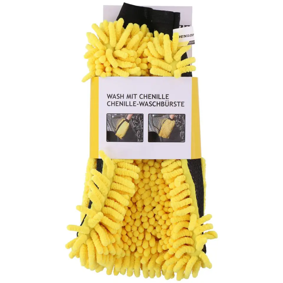 ⁨Dunlop - Car washing glove 2in1 microfiber and tassels⁩ at Wasserman.eu