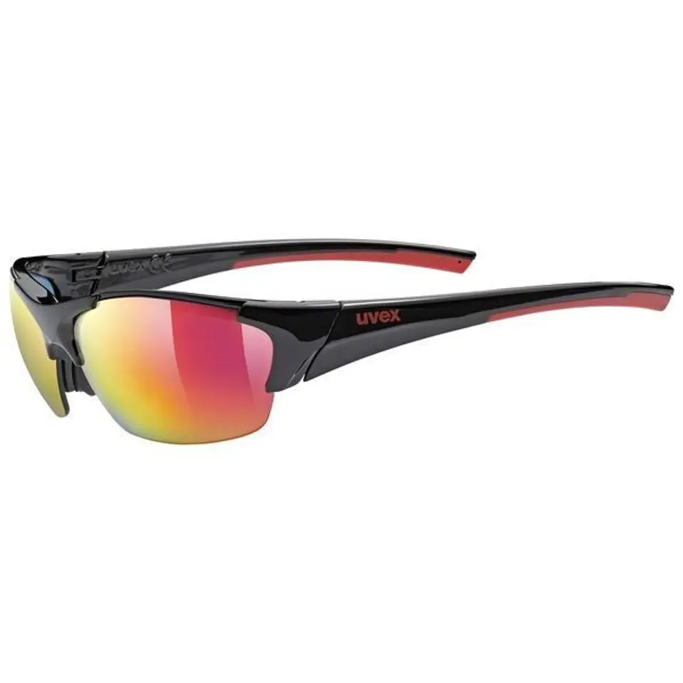 Okulary Uvex Blaze III 2.0 czarno czerwony w sklepie Wasserman.eu