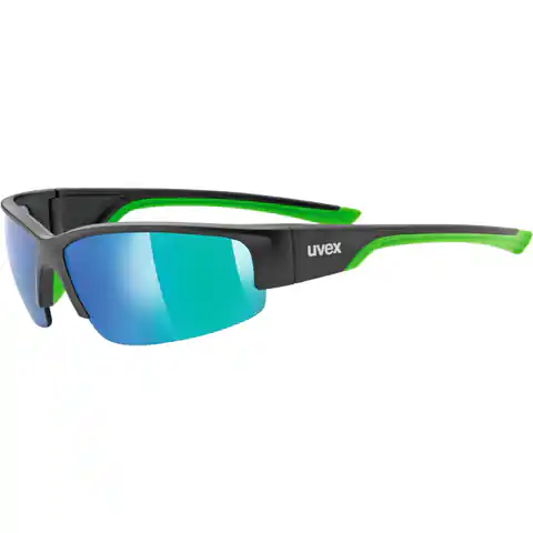 ⁨Okulary Uvex Sportstyle 215 czarny-zielony⁩ w sklepie Wasserman.eu