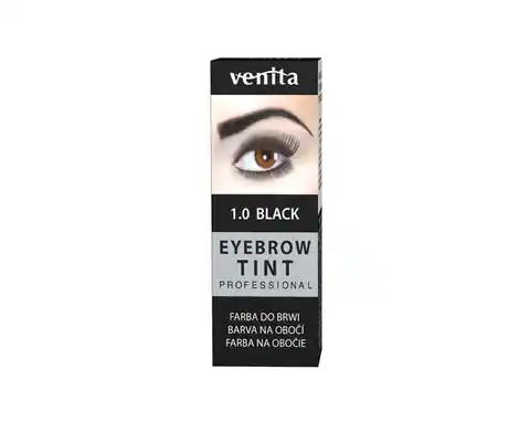 ⁨VENITA Eyebrow Tint Profesjonalna Farba do brwi w proszku - 1.0 Black (czarna) 1op.⁩ w sklepie Wasserman.eu