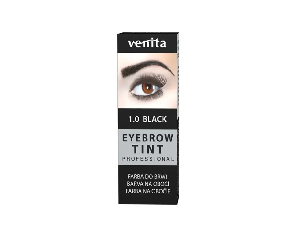 ⁨Venita Professional Eyebrow Tint Eyebrow Paint Powder 1.0 Black⁩ at Wasserman.eu