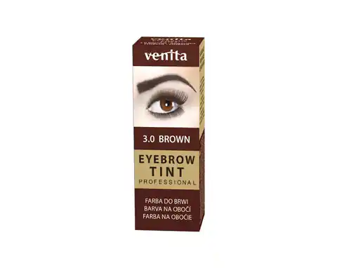 ⁨VENITA Eyebrow Tint Profesjonalna Farba do brwi w proszku - 3.0 Brown (brązowa) 1op.⁩ w sklepie Wasserman.eu