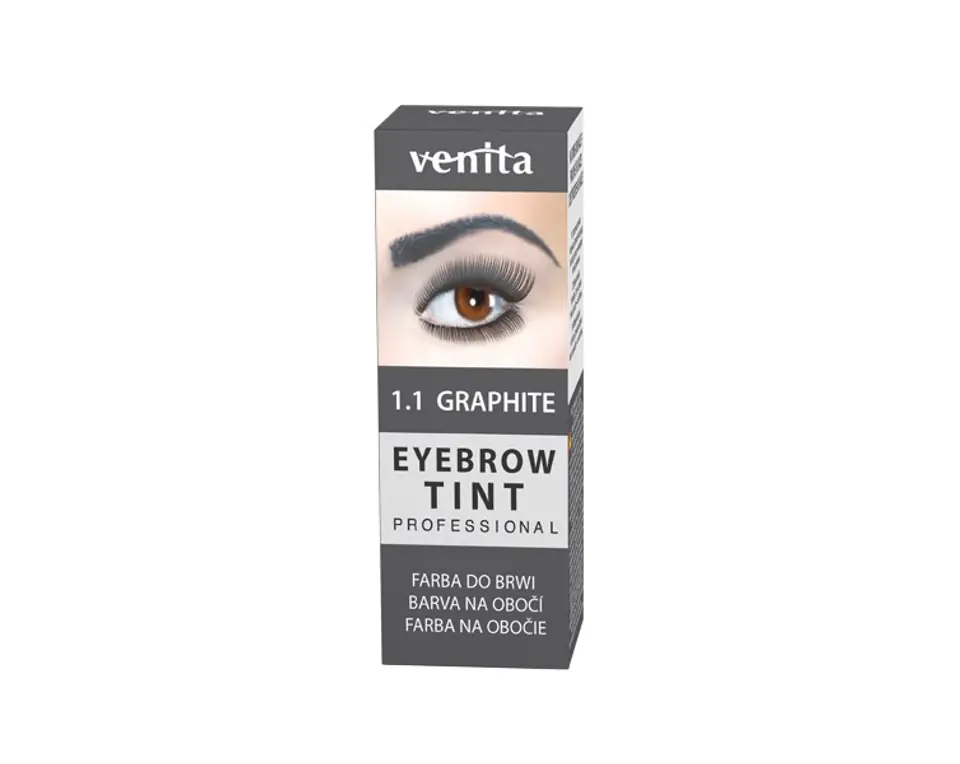 ⁨VENITA Eyebrow Tint Profesjonalna Farba do brwi w proszku - 1.1 Graphite (grafitowa) 1op.⁩ w sklepie Wasserman.eu