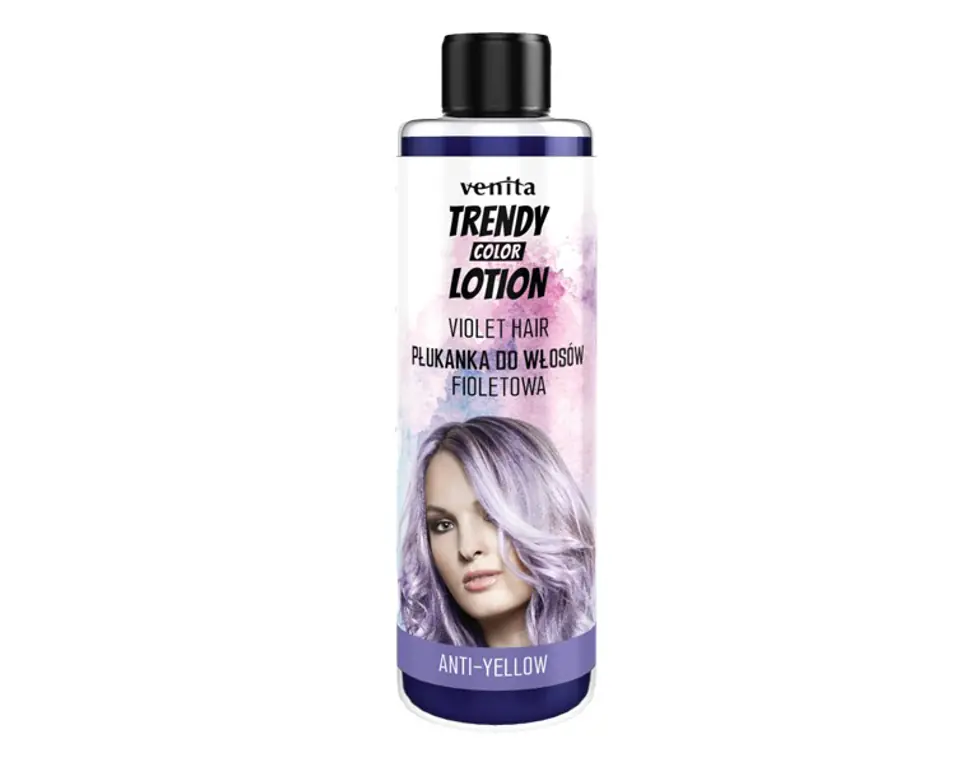 ⁨VENITA Trendy Color Lotion Płukanka do włosów anti-yellow - Fioletowa 200ml⁩ w sklepie Wasserman.eu