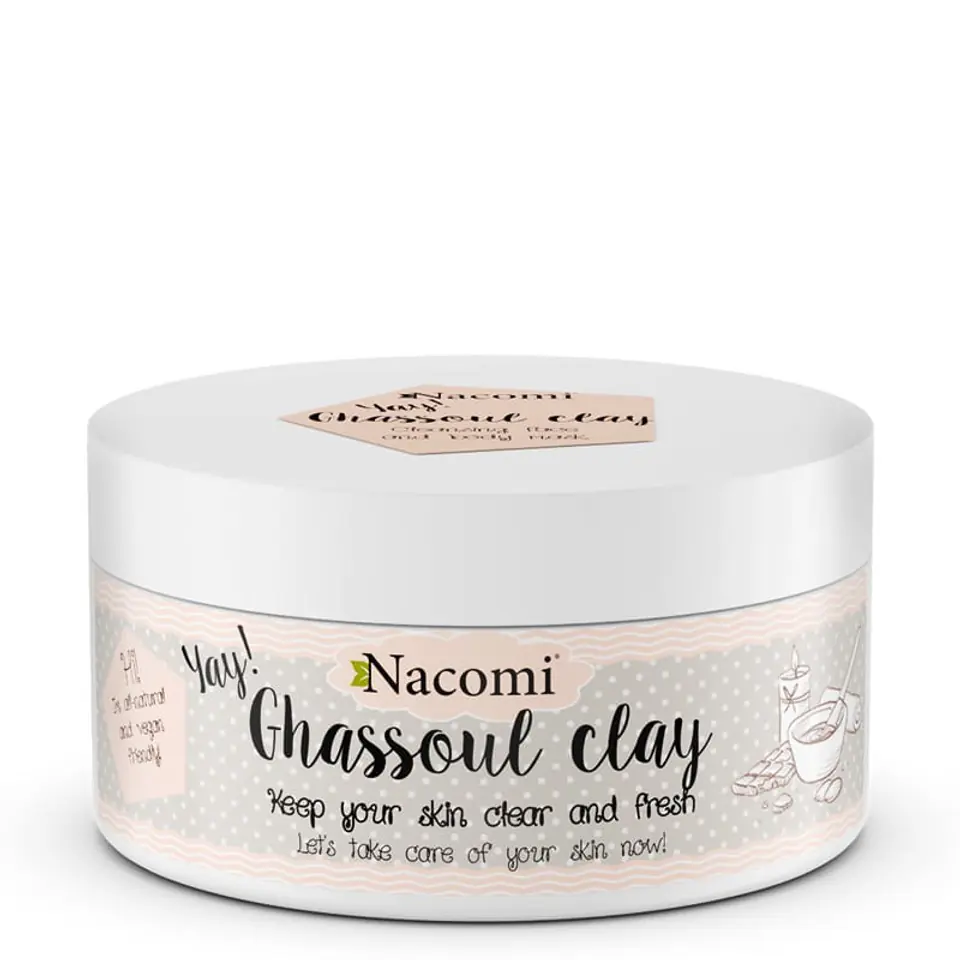 ⁨Nacomi Ghassoul Clay Purifying Clay Mask 94g⁩ at Wasserman.eu