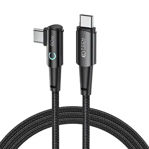 ⁨Kabel 60W 6A 2m USB-C - USB-C Tech-Protect Ultraboost ”L” szary⁩ w sklepie Wasserman.eu