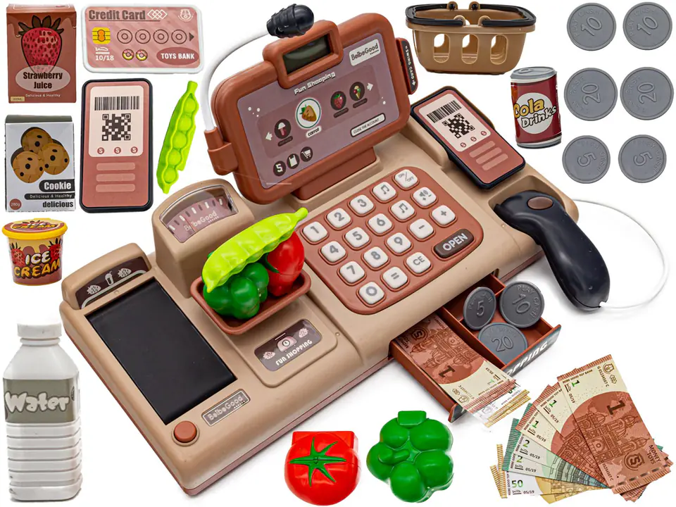 ⁨Educational shop cash register - microphone, scale, basket, accessories⁩ at Wasserman.eu