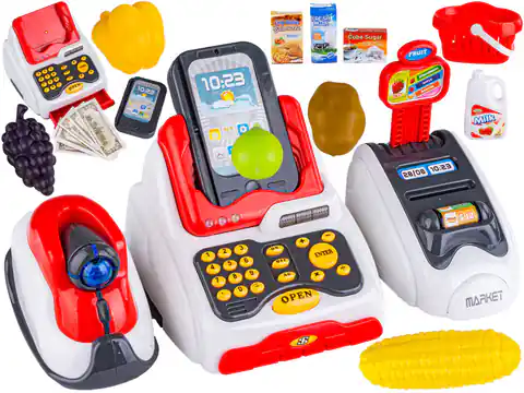 ⁨Cash register, shop with card reader and code scanner + Accessories⁩ at Wasserman.eu