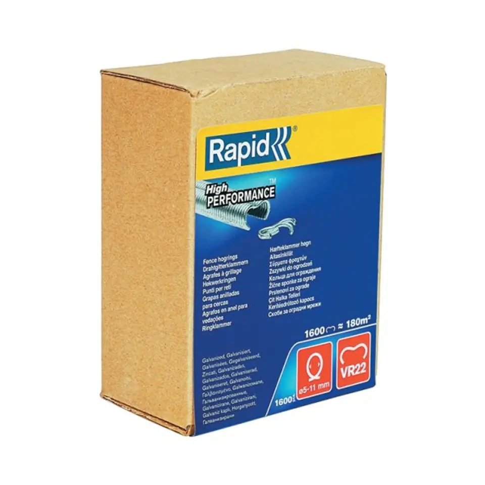 ⁨Clamp staples for fence Rapid VR22 - pack of 1600 pcs.⁩ at Wasserman.eu