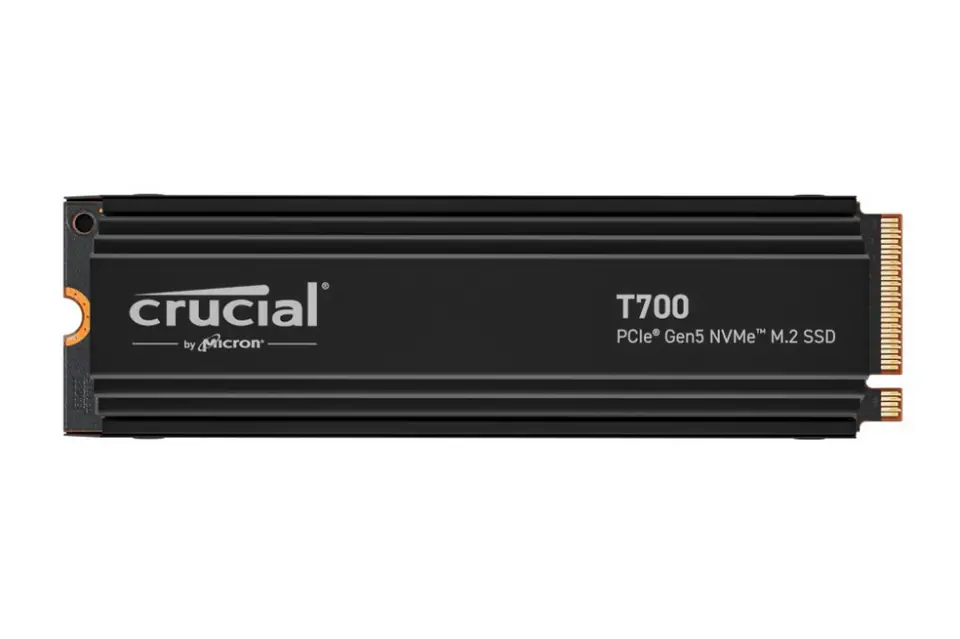 ⁨Crucial SSD T700 2TB PCie 5.0 NVMe w/Heatsink⁩ at Wasserman.eu