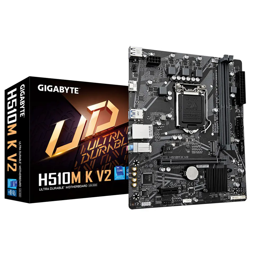 ⁨Gigabyte H510M K V2 (rev. 1.0) Intel H470 Express LGA 1200 (Socket H5) micro ATX⁩ at Wasserman.eu